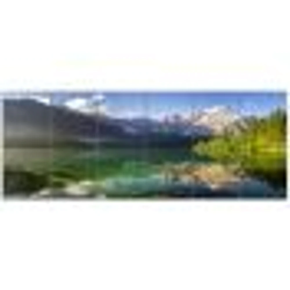 Green Mountain Lake the Alps  Wall Art