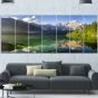 Green Mountain Lake the Alps  Wall Art