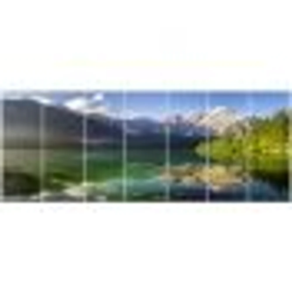 Green Mountain Lake the Alps  Wall Art