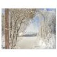 Lake Winter Woods  Wall Art