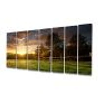 Fenced Ranch at Sunrise  Wall Art