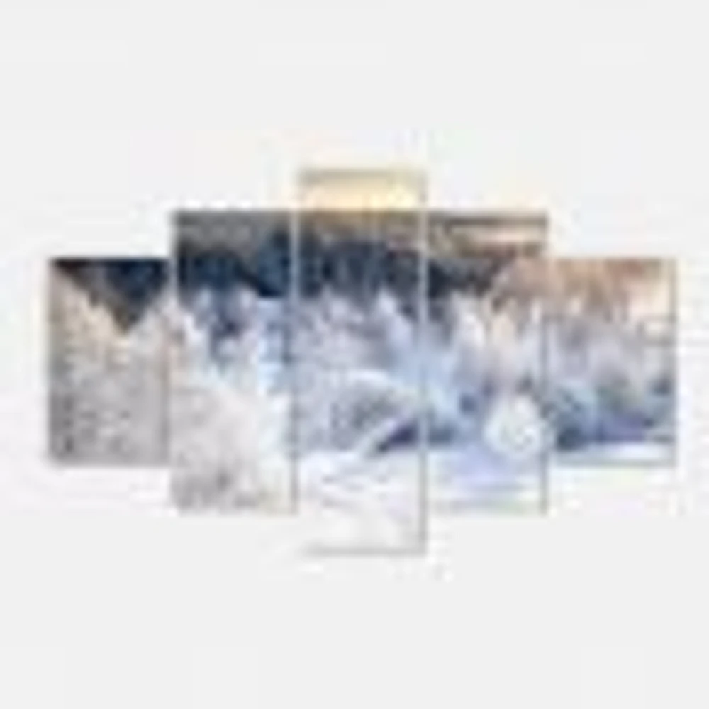 Beautiful Winter Panorama Canvas Wall Art Panels