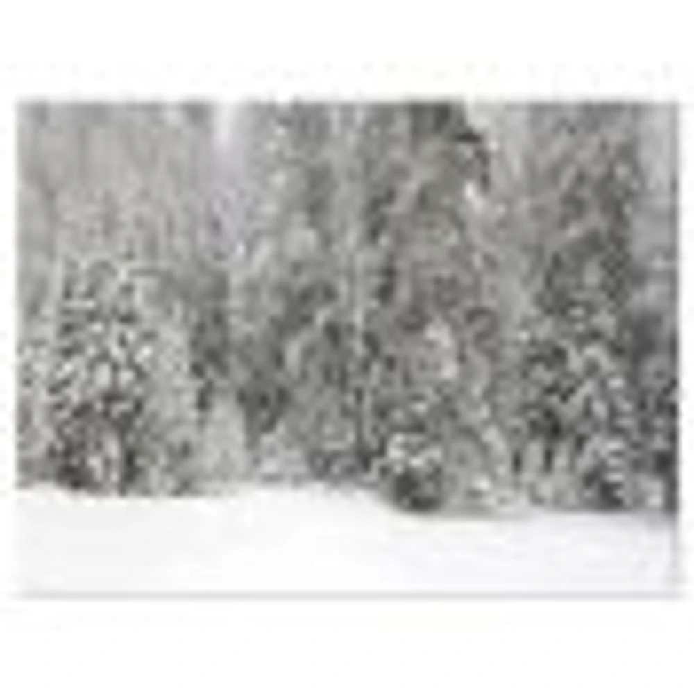 Toile « Foggy Winter Forest Panorama