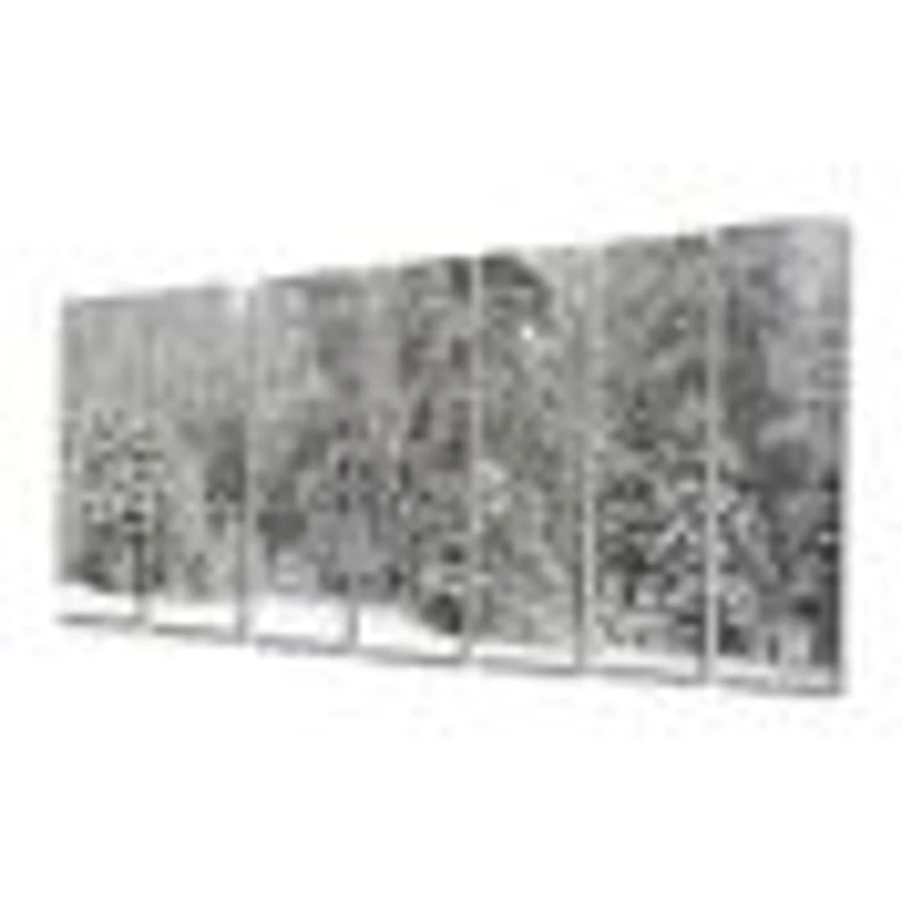 Toile « Foggy Winter Forest Panorama