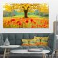 Toile « Beautiful Autumn Yellow Tree