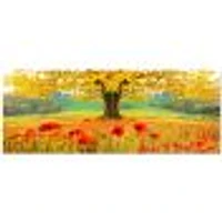 Beautiful Autumn Yellow Tree  Wall Art