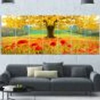 Beautiful Autumn Yellow Tree  Wall Art