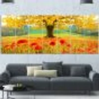 Beautiful Autumn Yellow Tree  Wall Art