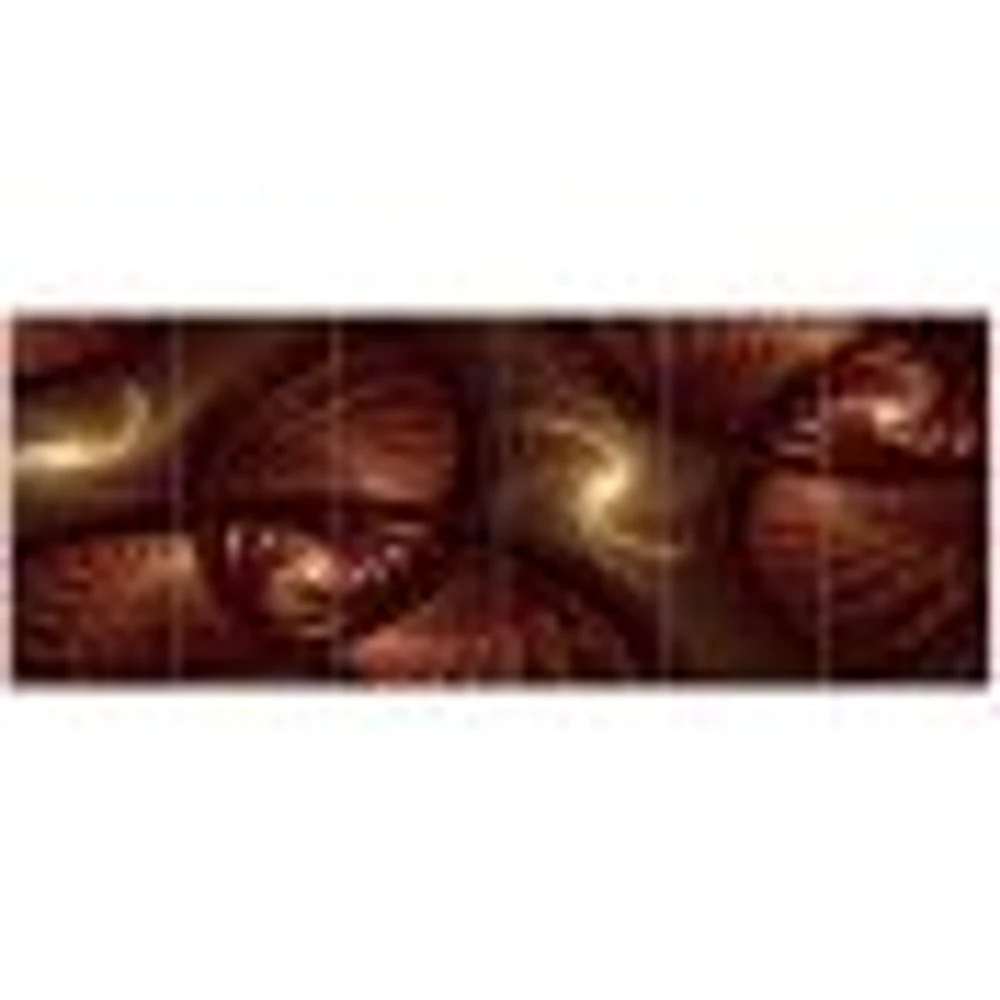 Brown Symmetrical Fractal Pattern  Wall Art