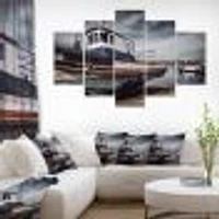 Old Fishing Boat Canvas Wall Art Panels