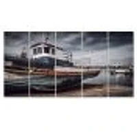 Old Fishing Boat Canvas Wall Art Panels