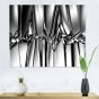 Toile imprimée « Black White Crystal Background »