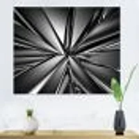 Futuristic Crystal Background  Canvas Art Print