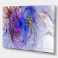 Blue Mystic Psychedelic Texture  Art on Canvas