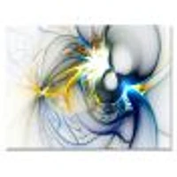 Shining Multi Colored Plasma  Wall Art Canvas