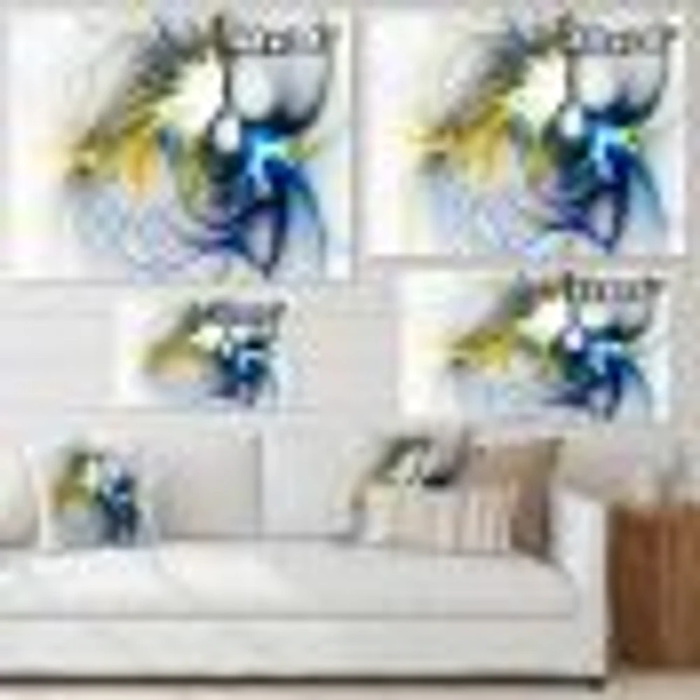 Shining Multi Colored Plasma  Wall Art Canvas