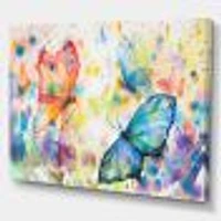 Colorful Butterflies  Wall Art