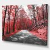 Toile « Patch Red Forest »