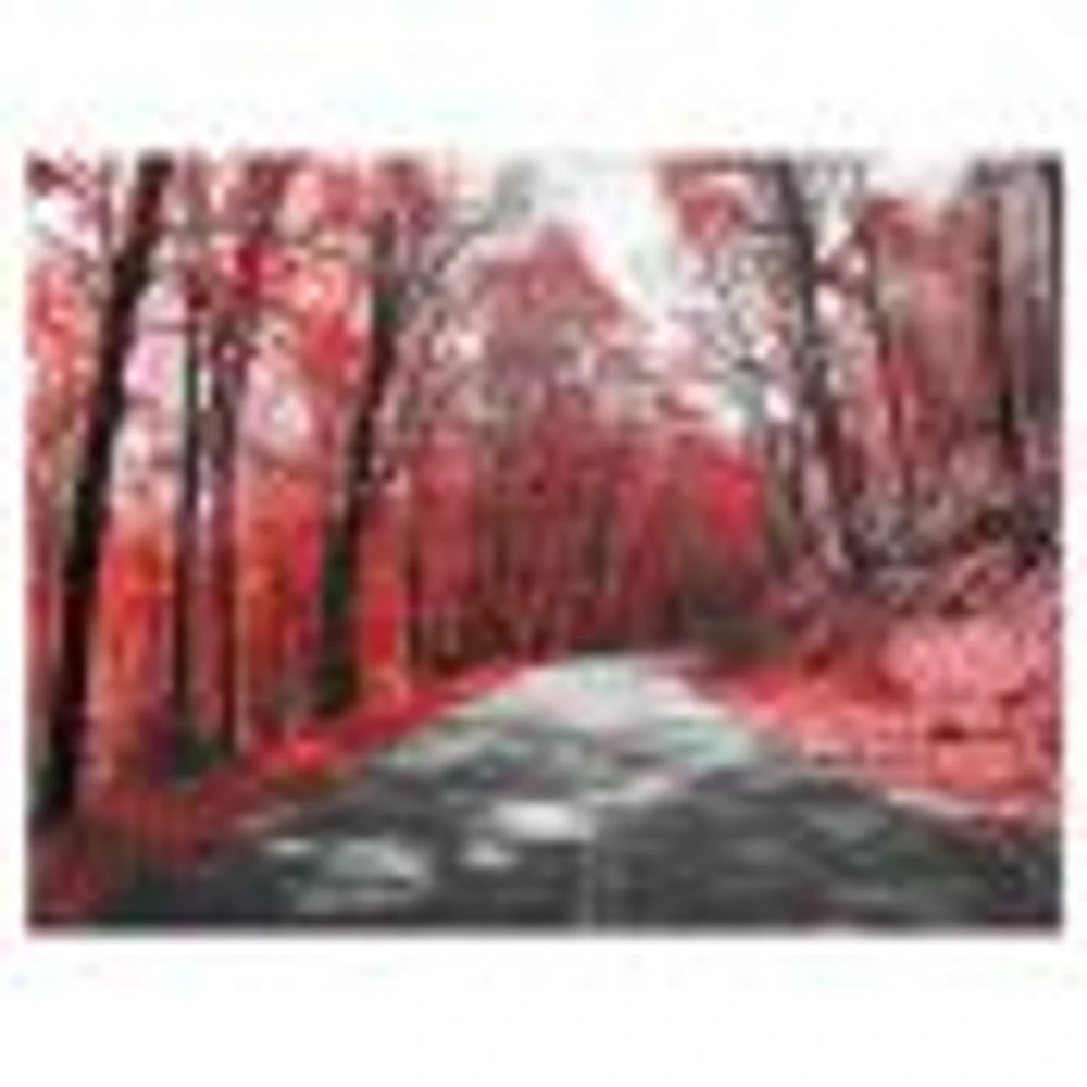 Patch Red Forest  Wall Art