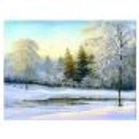 Toile « Beautiful Scenery Winter Forest »