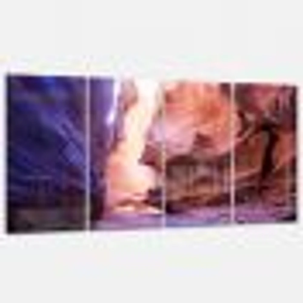 Antelope Canyon on the navajo india Canvas Wall Art Panels