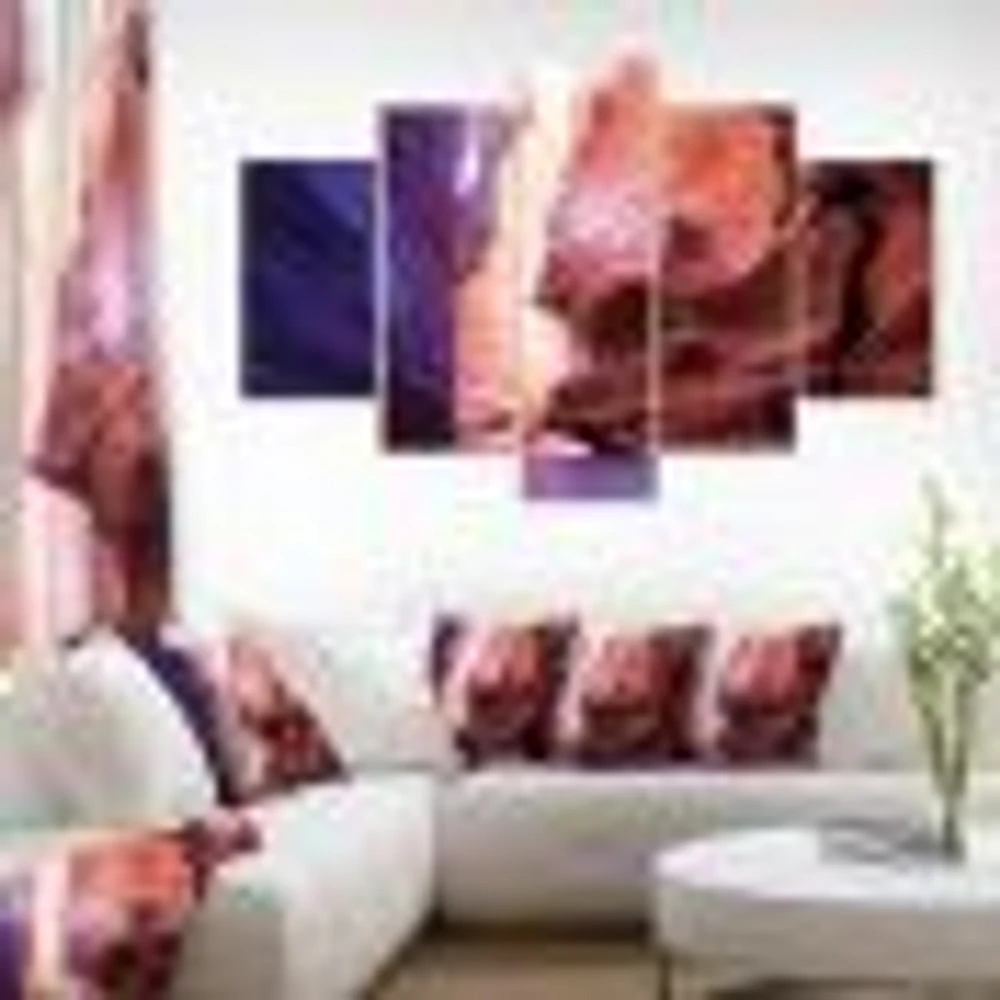 Antelope Canyon on the navajo india Canvas Wall Art Panels