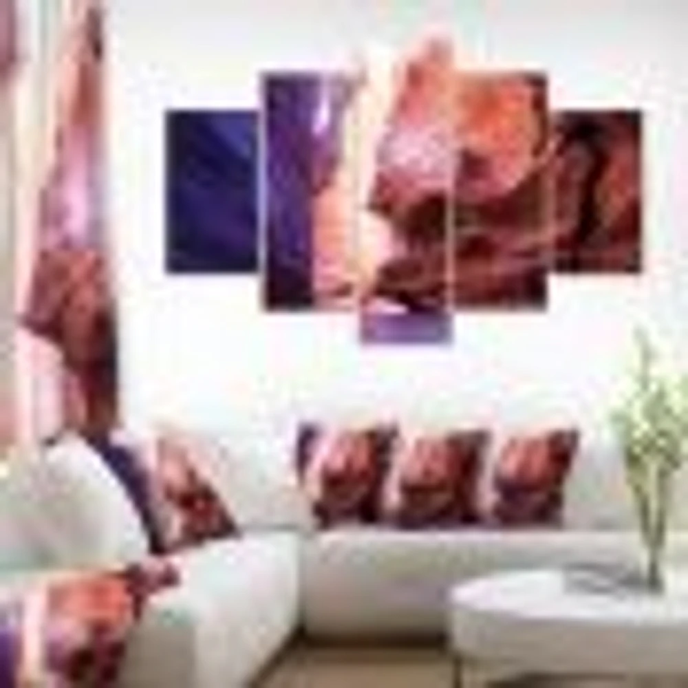 Antelope Canyon on the navajo india Canvas Wall Art Panels