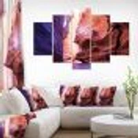 Antelope Canyon on the navajo india Canvas Wall Art Panels