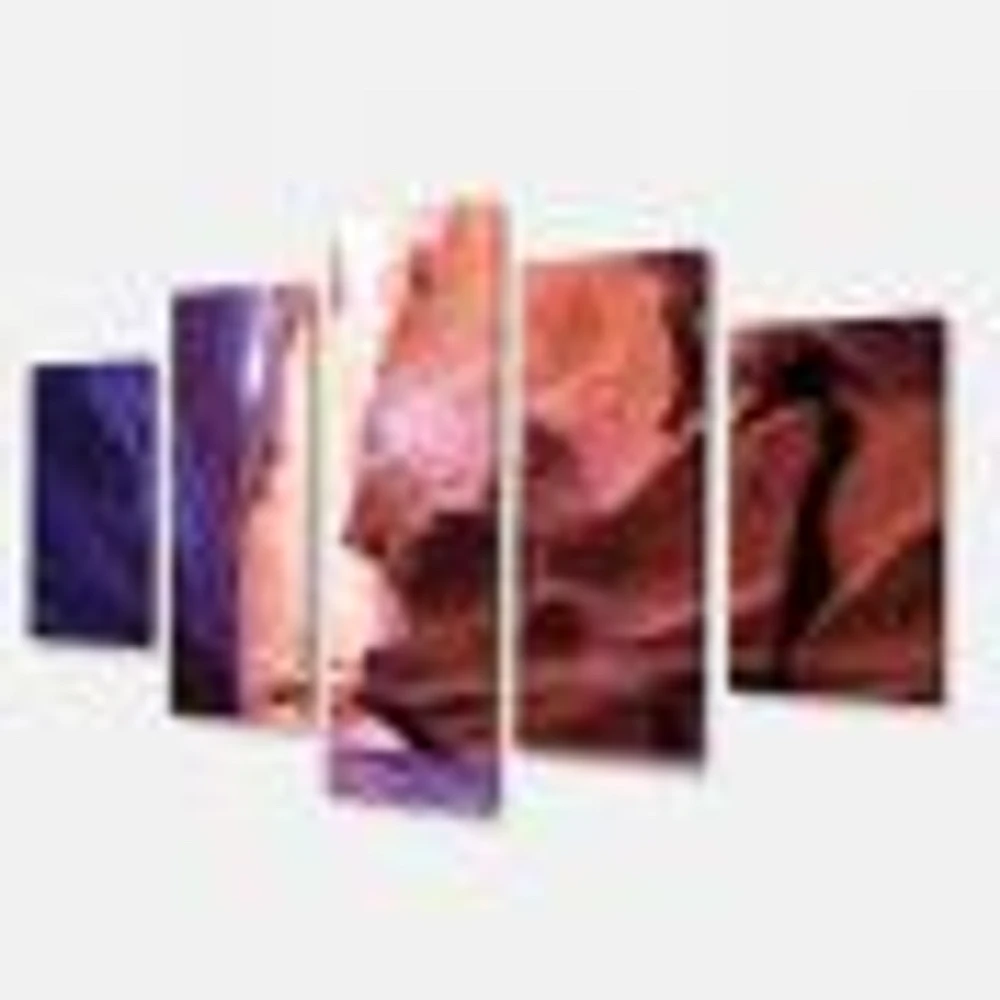 Antelope Canyon on the navajo india Canvas Wall Art Panels