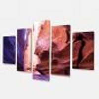 Antelope Canyon on the navajo india Canvas Wall Art Panels