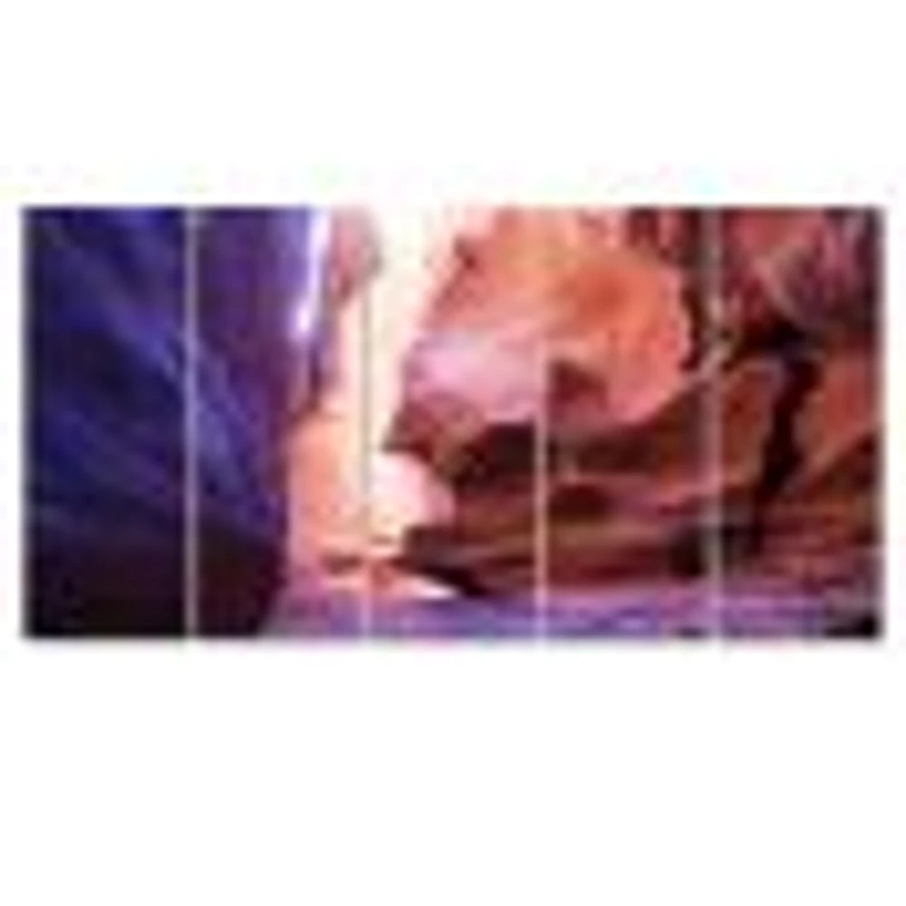 Antelope Canyon on the navajo india Canvas Wall Art Panels