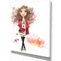 Fashionable Teenage girl  Wall Art