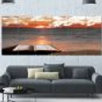 Open Bible Cloudy Sunset  Wall Art