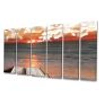 Open Bible Cloudy Sunset  Wall Art