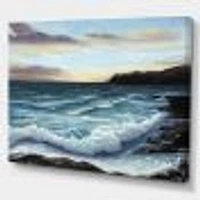 Ocean Waves at Seashore Wall Art