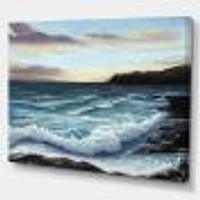 Ocean Waves at Seashore Wall Art