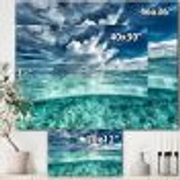 Toile « Amazing Underwater Seascape and Clouds »