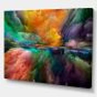 Colorful and Dark Gradient Clouds  Canvas Wall Art Print