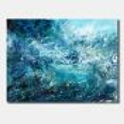 Toile « Wild Blue Ocean Waves V »