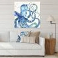 Blue Deep Sea VIII Canvas Wall Art