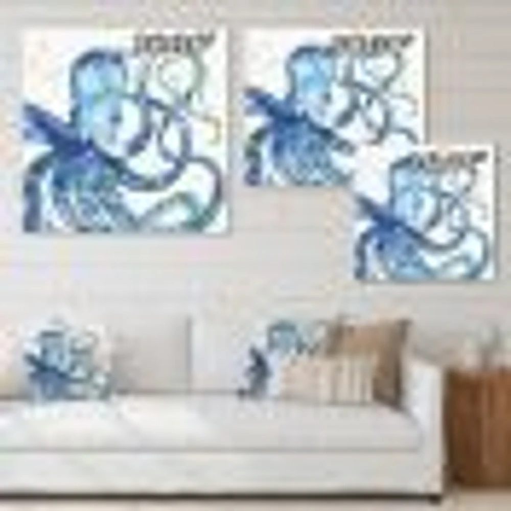 Blue Deep Sea VIII Canvas Wall Art