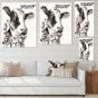 Cow Portrait Counrty Life  Wall Art