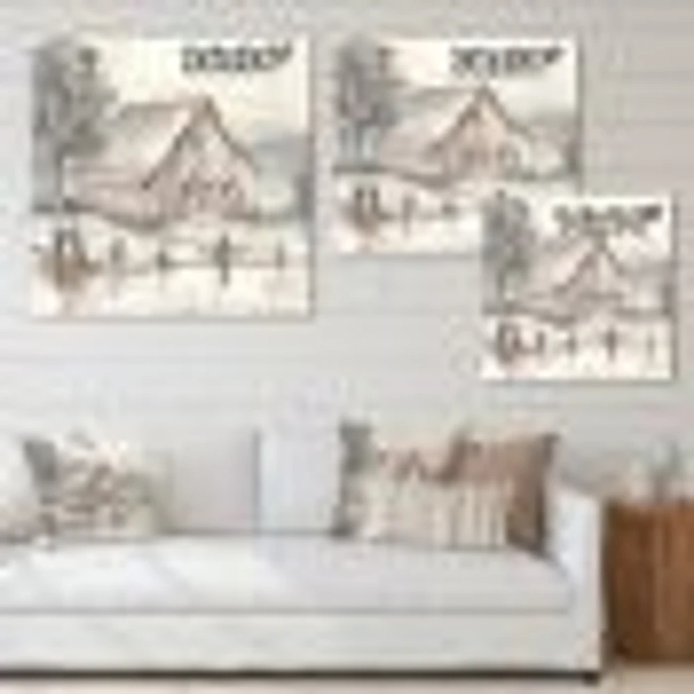 Farmhouse Barn Grey VII  Canvas