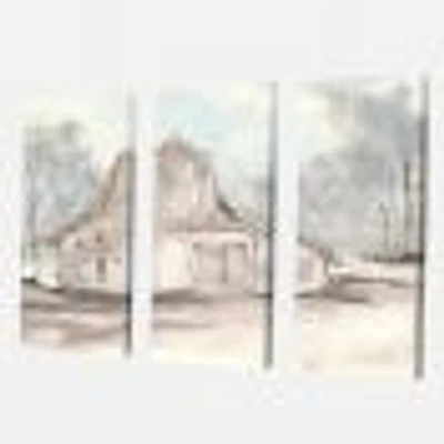 Farmhouse Barn Grey VI  Canvas Wall Art