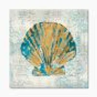 Toile « Coastal Pastel seashells I »