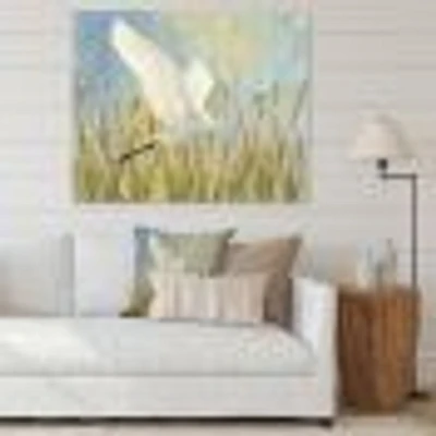 Snowy Egret Flight vII  Wall Art
