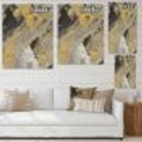 Marble Gold and Black  Wall Art