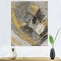 Toile « Marble Gold and Black II »