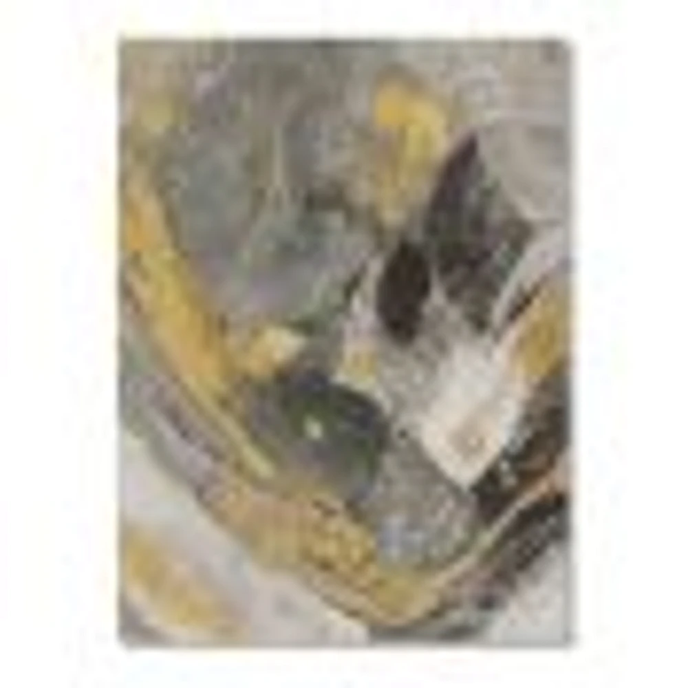 Toile « Marble Gold and Black II »