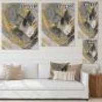 Toile « Marble Gold and Black II »